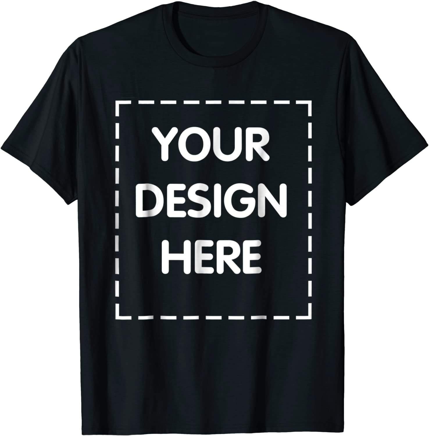 a t shirt that has your design here written on it