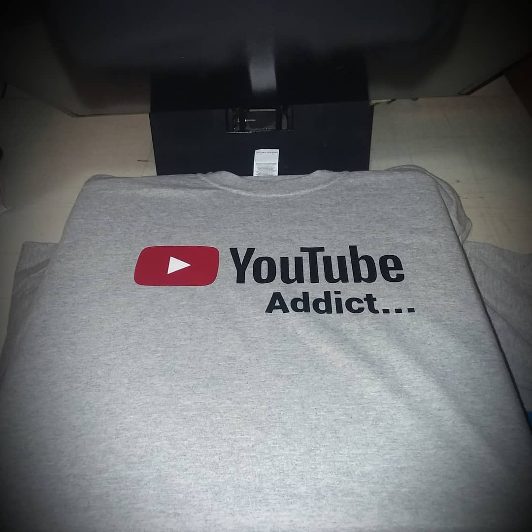 A t-shirt with youtube on it